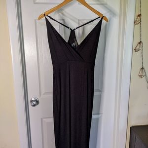 Sleeveless Bodycon Split Thigh Midi LBD